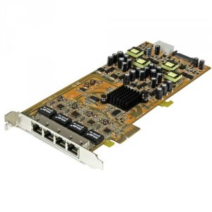 Startech YP3518 4 Port Gigabit Power Over Ethernet Pcie Network Card -