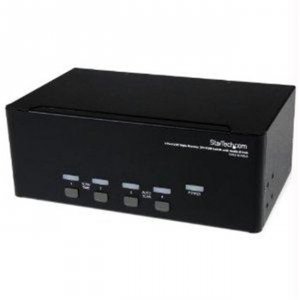 Startech PZ1487 4 Port Triple Monitor Dvi Usb Kvm Switch With Audio Am