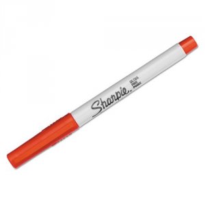 Sharpie SAN37002 37002 Permanent Markers, Ultra Fine Point, Red, 12 Co