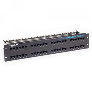 Black JPM906A-R6 Cat5e Patchpnl 2u Utp 48pt