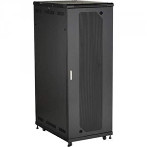 Black RM2545A 42u Split Rear Door Cab 36inch W X 42inch D Mesh Front