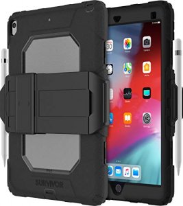 Griffin GIPD-007-BLK Survivor All-terrain (w Kickstand) For Ipad Air (