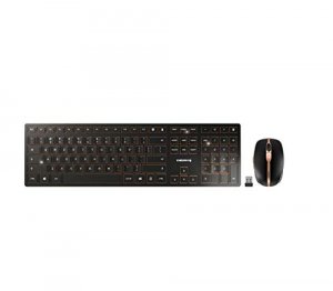 Cherry JD-9000EU-2 _dw 9000 Slim Rechargeable Wireless Desktop Combo, 