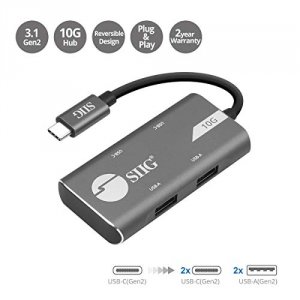 Siig JU-H40G11-S1 4-port Usb 3.1 Gen 2 10g