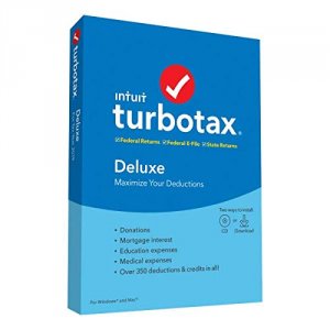 Intuit 607312 Turbotax Deluxe + State 2019