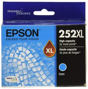 Original Epson T252XL220 Durabrite Ultra 252xl Ink Cartridge - Cyan - 