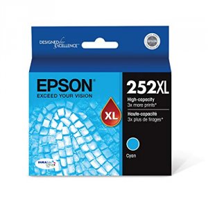 Original Epson T252XL220 Durabrite Ultra 252xl Ink Cartridge - Cyan - 