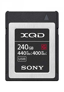 Sony QD-G240F Memory Card, Xqd G Series, Qd-g240f 240gb, 440mbs Read, 