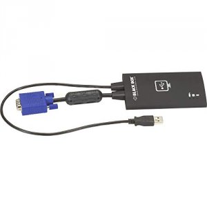 Black KVT100A Usb Laptop Console Crash Cart Adaptor