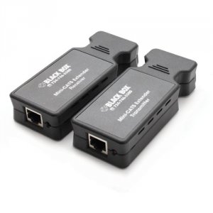 Black AC504A Mini Cat5 Vga Extender Kit