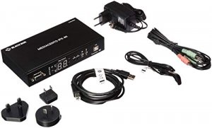 Black VX-HDMI-4KIP-TX Wallplate Transmitter - 4k, Hdmi, Vga, Hdbaset, 