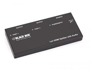 Black AVSP-HDMI1X2 1 X 2 Hdmi Splitter With Audio