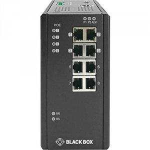 Black LIE1080A Industrial Gigabit Ethernet Managed L2+ Switch - Extrem