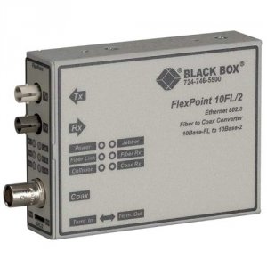 Black LMC211A-MM Flexpoint 10base-fl To Bnc Media Convert