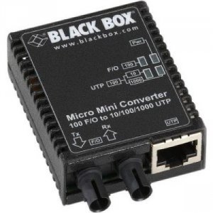 Black LMC402A 10100bt 100bfx Mm 5k Sc Media Converter