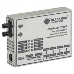 Black LMC100A-R3 Flexpoint Modular Media Converter, 10bas