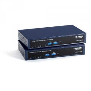 Black LR0301A-KIT 1-port T1e1 Ethernet Network Extender K