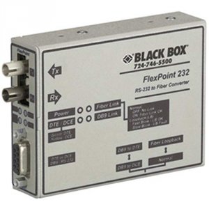 Black ME660A-MST Flexpoint Rs-232 To Fiber Converter, Mul