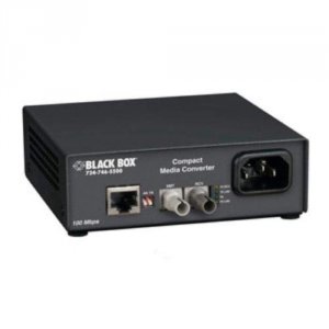 Black LHC006A-R4 Compact Media Converter, 100base-tx100b