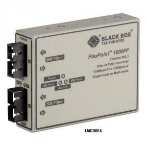 Black LMC1001A Flexpoint 1000-mbps Fiber-to-fiber Mode