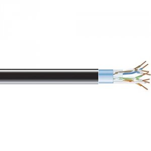 Black EVNSL0508A-1000 Cat5e Shielded 350-mhz Solid Bulk Cable