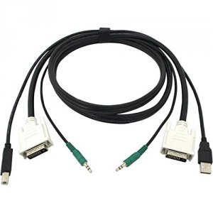 Black SKVMCBL-DVI-06 Secure Kvm Cable Dvi With Usb A-b Connection - 6f