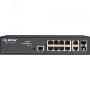 Black LPB2910A Gigabit Poe+ Managed Ethernet Switch -10-port