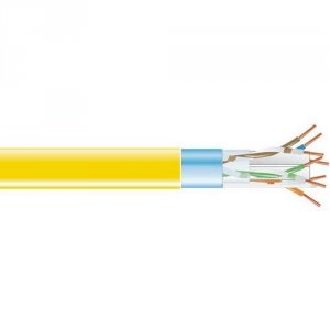 Black EVNSL0604A-1000 Cat6 Shielded 400-mhz Solid Bulk Cable (