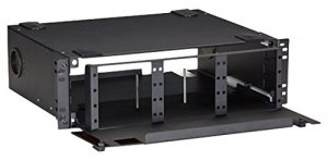 Black JPM406A-R6 Fiber Rackmount Cabinet 12 Adapter Shelf