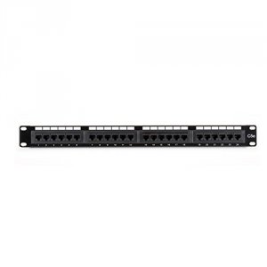 Black JPM5E24A Cat5e Patch Panel 24 Port