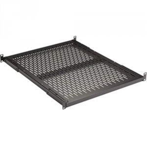 Black RM399-R2 Fixed Vented Server Shelf, 2225ind, For