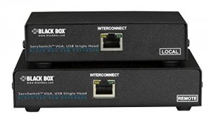 Black ACU6001A Servswitch Brand Catx Usb Kvm Extender,