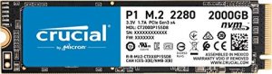 Crucial CT2000P1SSD8 2tb P1 3d Nand Nvme Pcie M.2