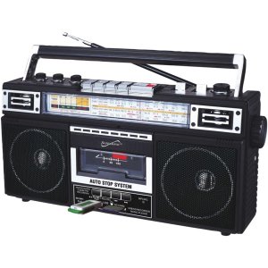 Supersonic SC-3201BT-BK 4 Band Radio Amp; Cassette Player