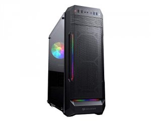 Compucase MX331 MESH-G Glass Panel Midtower Gaming Rgb Bar,fan