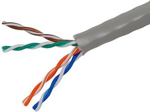 Unirise BC5E-1000F-GRY-SOL Bulk Cat5e Cable 4 Pair 350mhz Utp Solid Cm