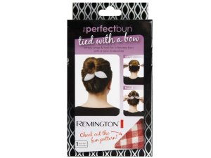 Bulk KA715 Remington Printed Perfect Bun Bow In Assorted Colors