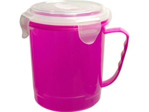 Bulk GE417 Microwave Soup Mug With Handle