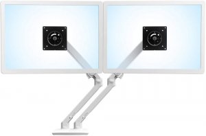 Ergotron 45-496-216 Mxv Desk Dual Monitor Arm White