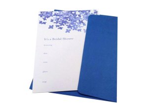 Bulk GB209 10ct Blue Hydrangea Invitation Set