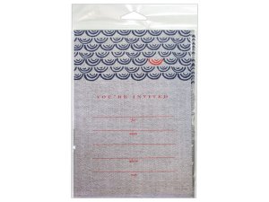 Bulk SA682 10 Count Nautical Pattern Invitations