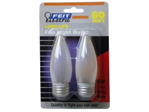 Bulk GW665 Feit Electric 2 Pack 60w Fan Light Bulbs