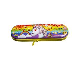 Bulk CI225 Emoji Pencil Case With Zipper In 4 Assorted Styles