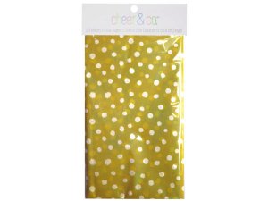 Bulk GH808 20 Count Gift Wrap Tissue Paper In Yellow With White Dots