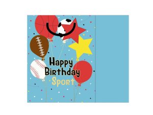 Bulk GB197 Happy Birthday Sport Gift Bag Wtissue