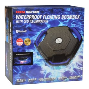 Ion ISP106 Audio Wave Rider Waterproof Floating Bluetooth Speaker Wled