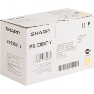 Original Sharp SHRMXC30NTY Mx-c30nty Yellow Toner Cartridge For Use In