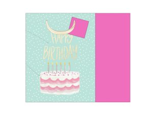 Bulk GB195 Birthday Cake Gift Bag Wtissue