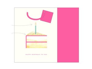 Bulk GB194 Candle Cake Gift Bag Wtissue