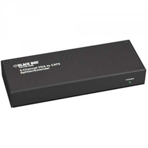 Black AC601A 4-channel Mini Cat5 Vga Splitterextende